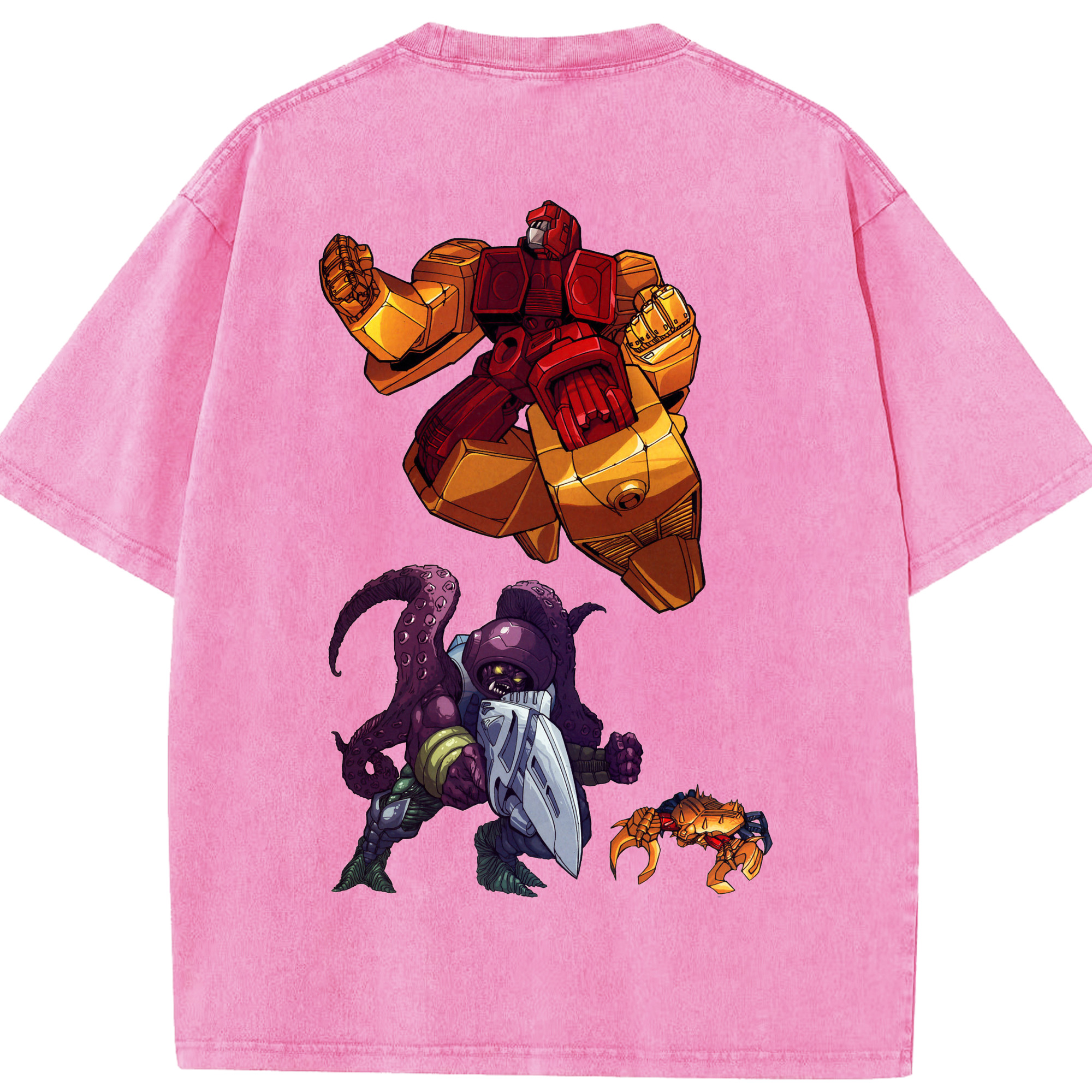 （画像用）  綿100% ヴィンテージ風 半袖Tシャツ（背面プリント）